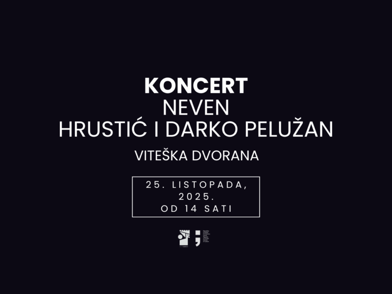Koncert gitarskog dua: Darko Pelužan i Neven Hrustić – 25.10.2025. od 14 sati